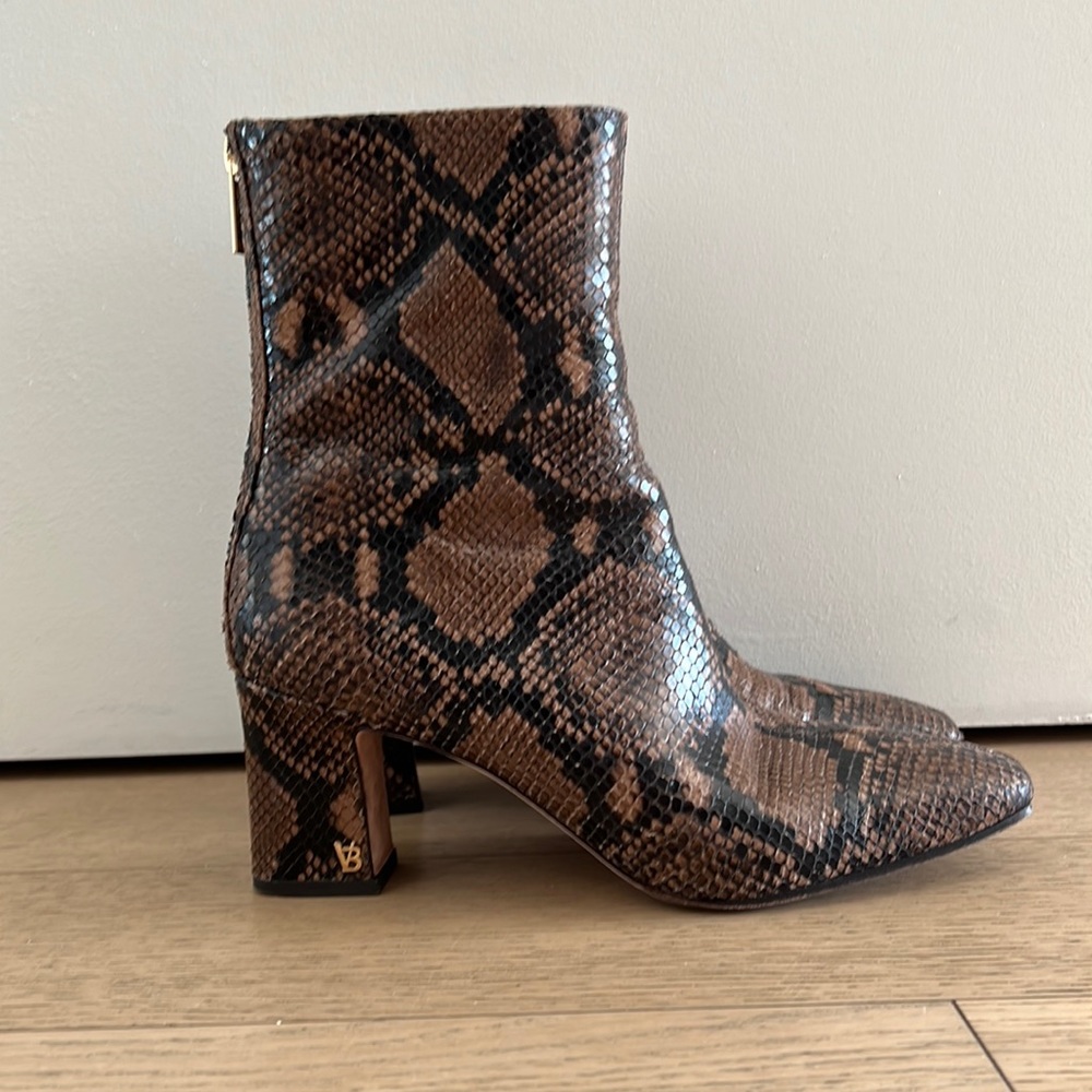 Veronica Beard Bruna Python Booties